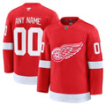 Custom Detroit Red Wings Home Premium Jersey - Red